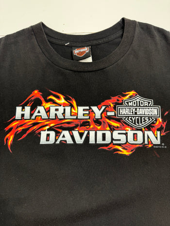 (XL) Vintage '10 Orlando Harley Davidson Tee Black