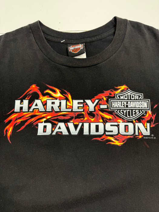 (XL) Vintage '10 Orlando Harley Davidson Tee Black | Vitnage Clothing Store Canada