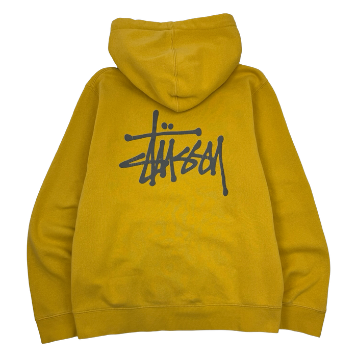 Stussy Basic Pigment Dyed Hoodie Honey (USED) | Vitnage Clothing Store Canada