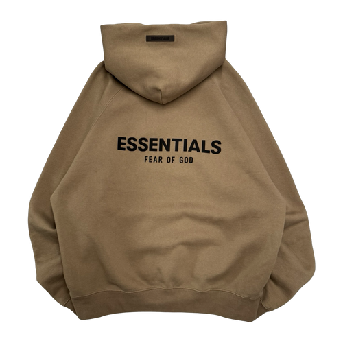 Essentials Fear Of God Pullover Hoodie Taupe SS21 (USED) | Vintage Clothing Store Canada
