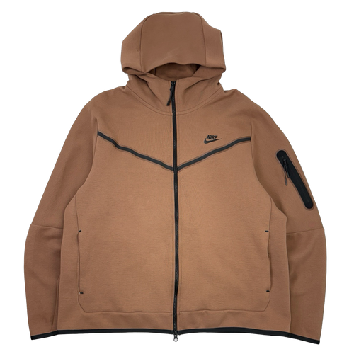 Nike Tech Fleece Hoodie Brown (USED) | Vintage Clothing Store Canada