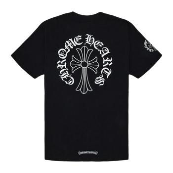 Chrome Hearts Neck Script Cross Pocket Tee Black
