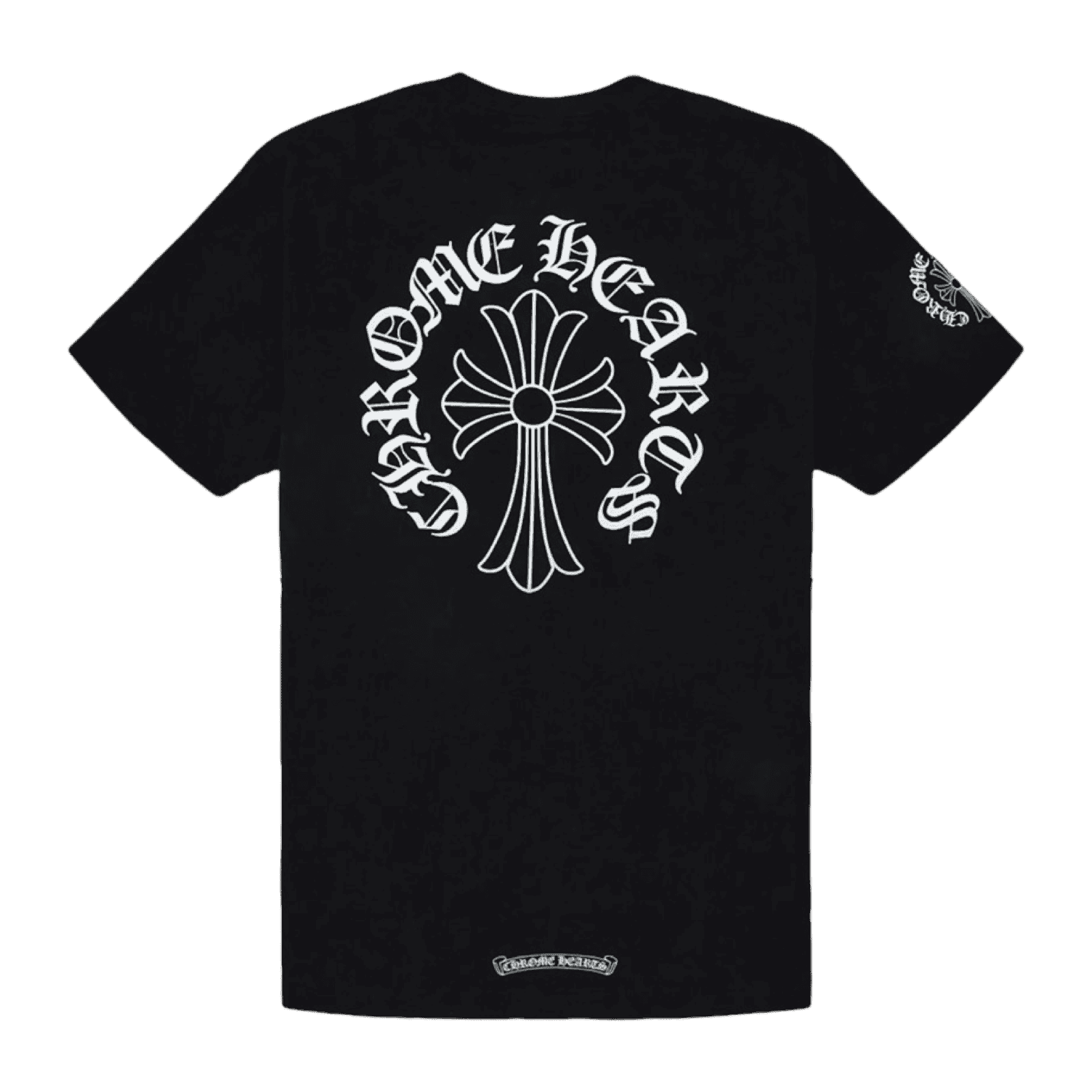 Chrome Hearts Neck Script Cross Pocket Tee Black