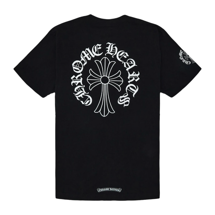 Chrome Hearts Neck Script Cross Pocket Tee Black | Vitnage Clothing Store Canada