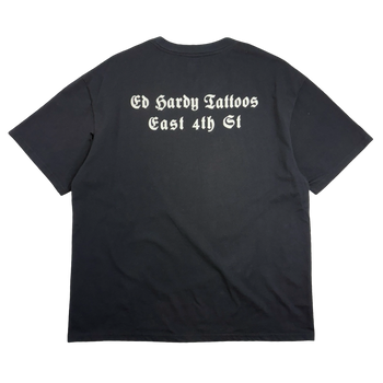 Ed Hardy Thorn Hearts Jewel Tee Black