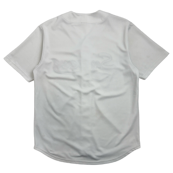 Supreme Snake Script Logo Baseball Jersey White (USED)