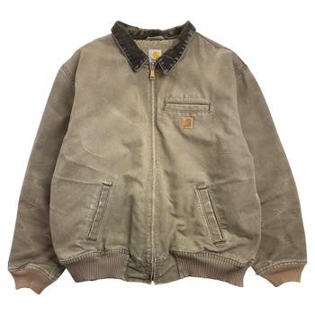 Vintage 2000s Carhartt Santa Fe Work Jacket Beige