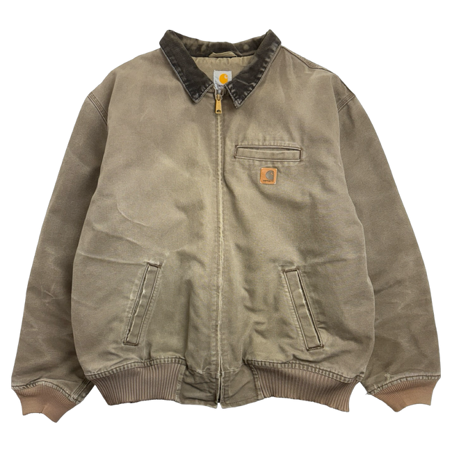 Vintage 2000s Carhartt Santa Fe Work Jacket Beige