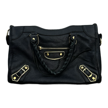 Balenciaga Metallic Edge Classic City Bag Black/Gold