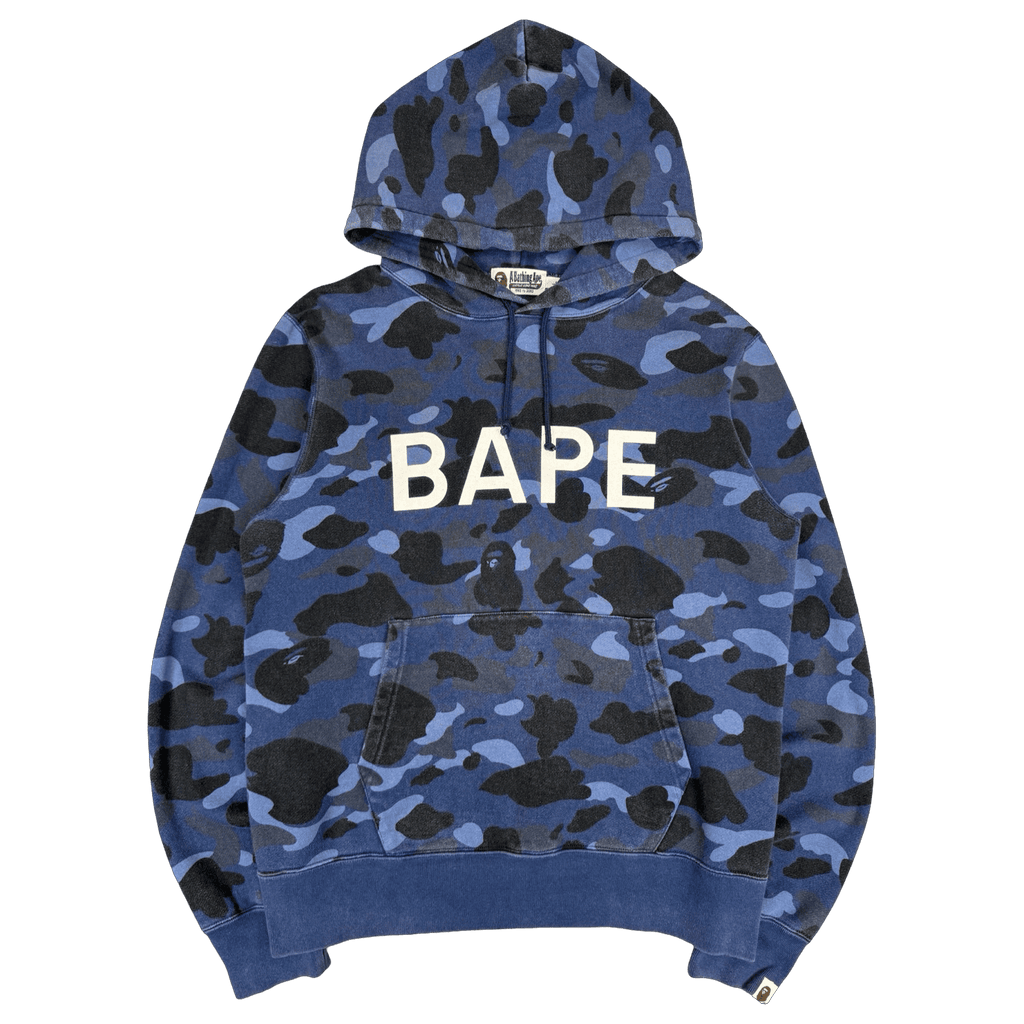 BAPE Color Camo Pullover Hoodie Navy (USED)