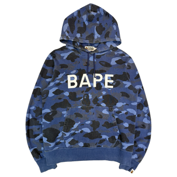 BAPE Color Camo Pullover Hoodie Navy (USED)
