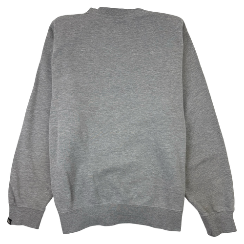 Stussy Embroidered Logo Sweatshirt Grey (USED) | Vintage Clothing Store Canada