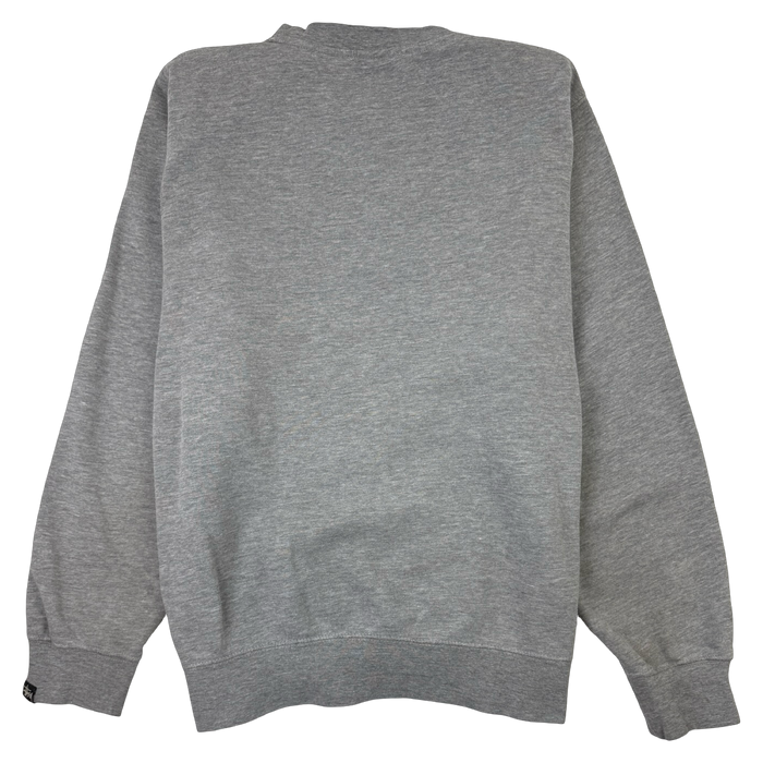 Stussy Embroidered Logo Sweatshirt Grey (USED) | Vitnage Clothing Store Canada