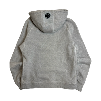 Chrome Hearts Embroidered Vertical Logo Hoodie Grey