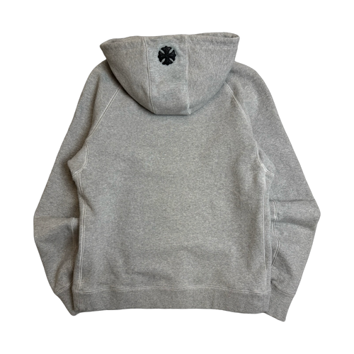 Chrome Hearts Embroidered Vertical Logo Hoodie Grey | Vintage Clothing Store Canada
