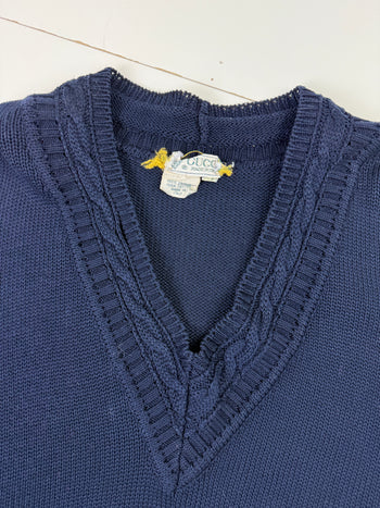 Vintage Gucci V Neck Knit Sweater
