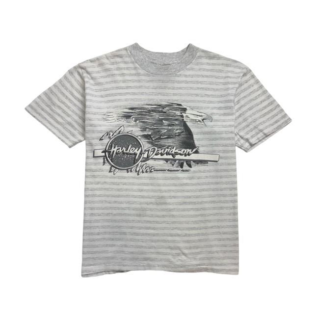 Vintage '91 Harley Davidson Stripe Tee White