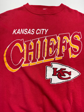 (L) Vintage 90s Kansas City Chiefs Sweatshirt Red