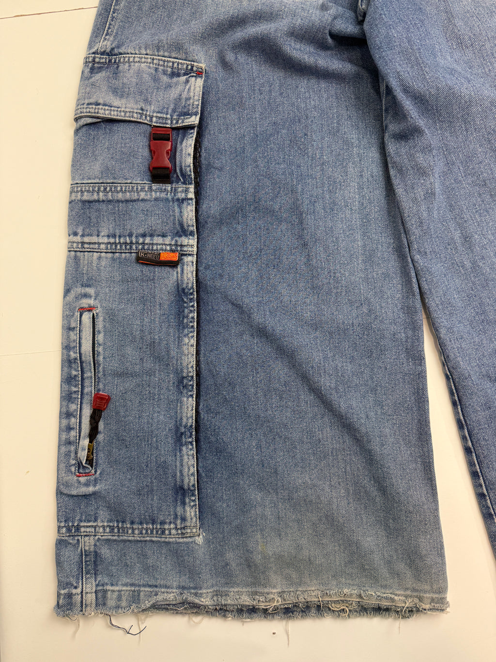 Kik Wear Wide Baggy Cargo Denim Pants
