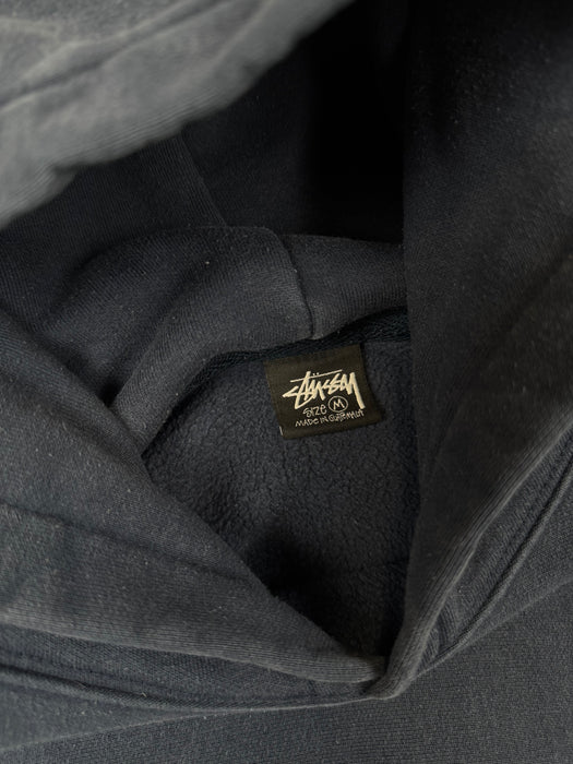 Stussy Basic Logo Hoodie Navy (USED) | Vitnage Clothing Store Canada