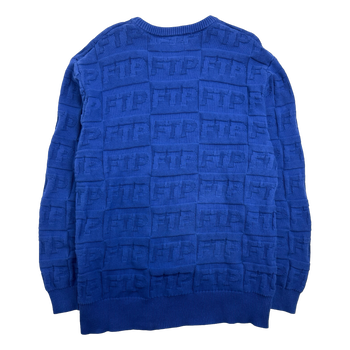 FTP Repeat Logo Knit Sweater Royal (USED)