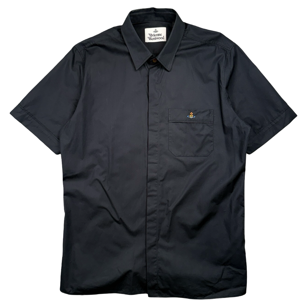 Vivienne Westwood Short Sleeve Chest Orb Logo Navy