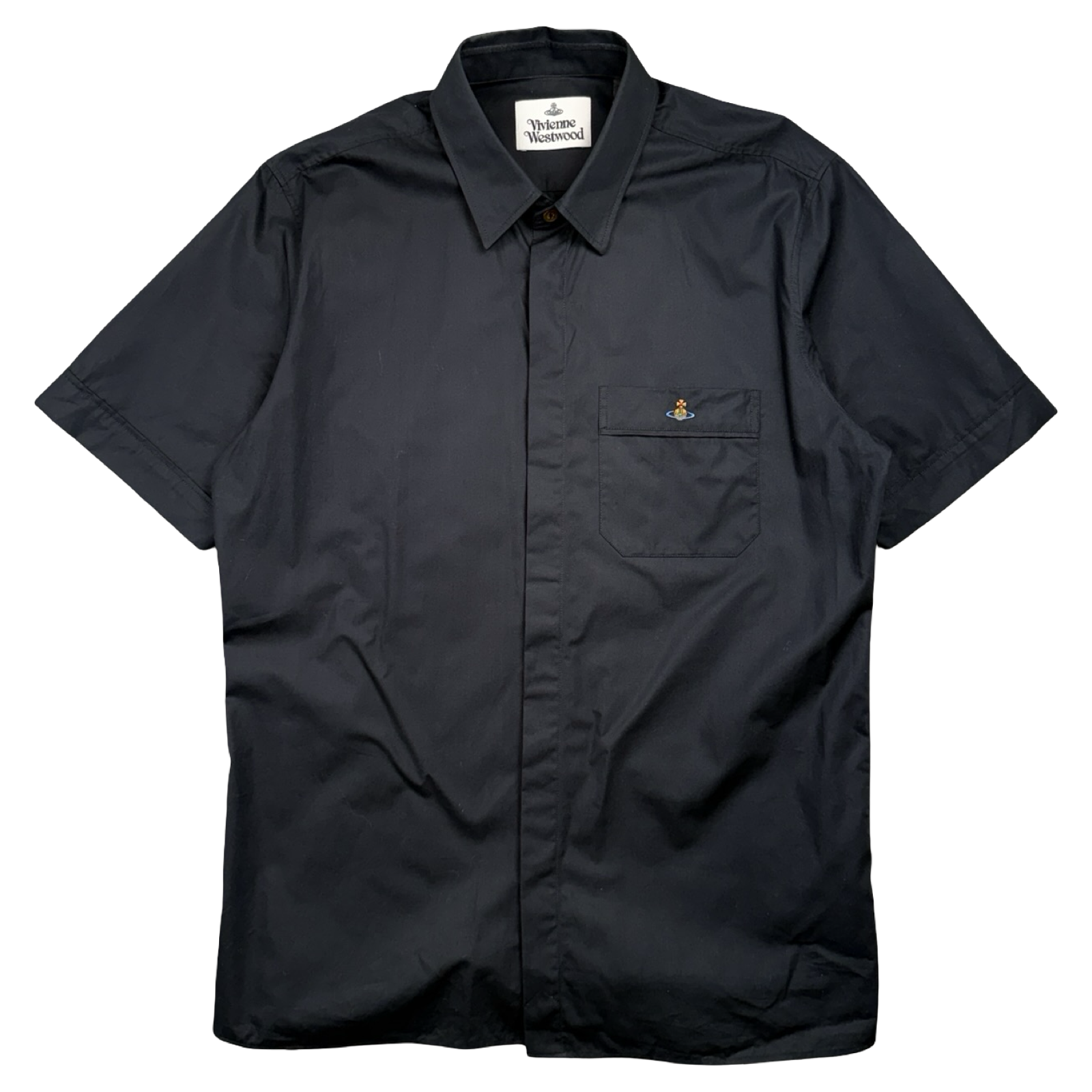 Vivienne Westwood Short Sleeve Chest Orb Logo Navy