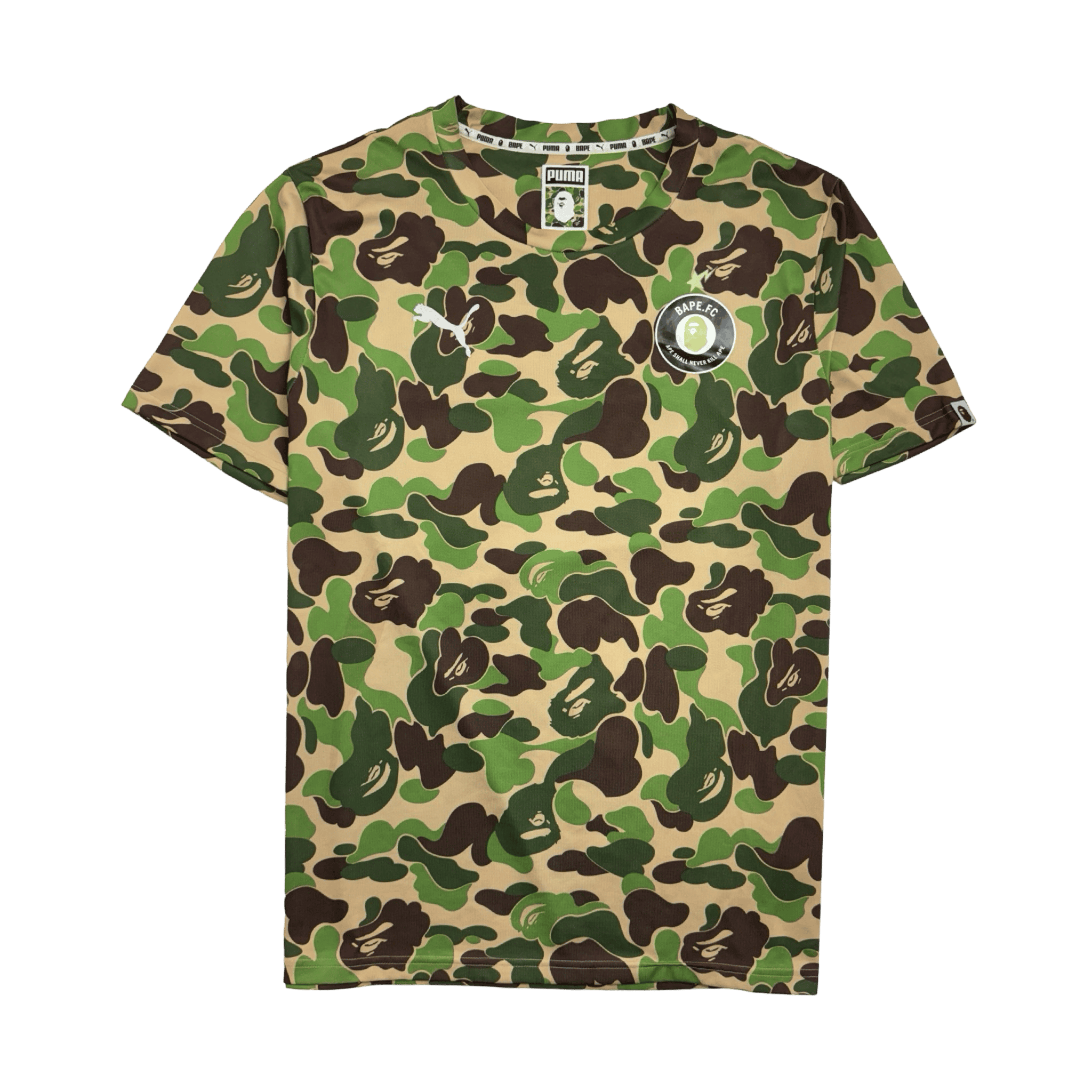 BAPE x Puma ABC Camo FC Replica Jersey Green (USED)