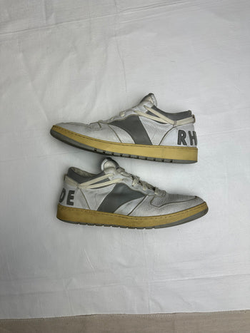 Rhude Rhecess Low White Grey (USED, NO BOX)