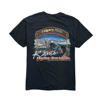 Vintage 2000s Kanes Harley Davidson Tee Black