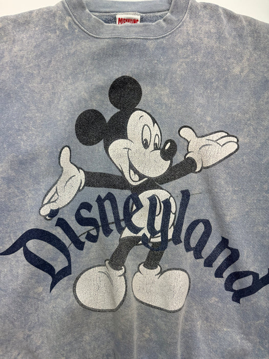 (L) Vintage 90s Disneyland Sweatshirt Washed Blue | Vitnage Clothing Store Canada