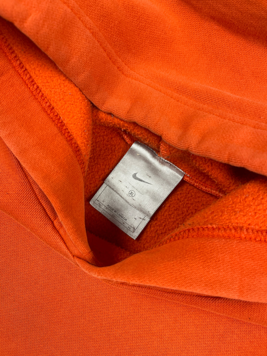 Vintage 2000s Nike Centre Swoosh Hoodie Orange