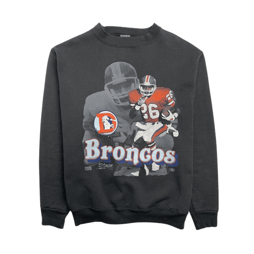 (S) Vintage '90 NFL Denver Broncos Sweatshirt Black | Vintage Clothing Store Canada