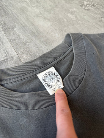 Vintage Faded Chrome Hearts Snowflake Horse shoe T-shirt Cropped