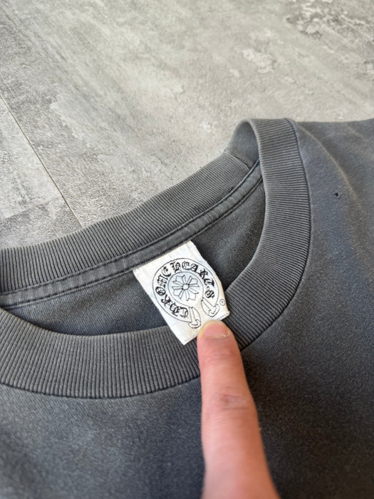 Vintage Faded Chrome Hearts Snowflake Horse shoe T-shirt Cropped | Vitnage Clothing Store Canada