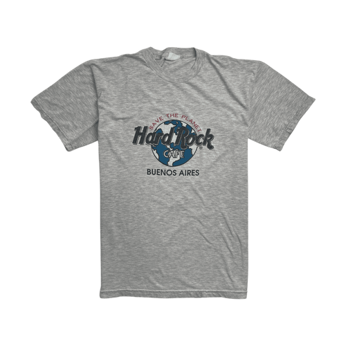 (M) Vintage Hard Rock Cafe Buenos Aires Tee Grey | Vintage Clothing Store Canada