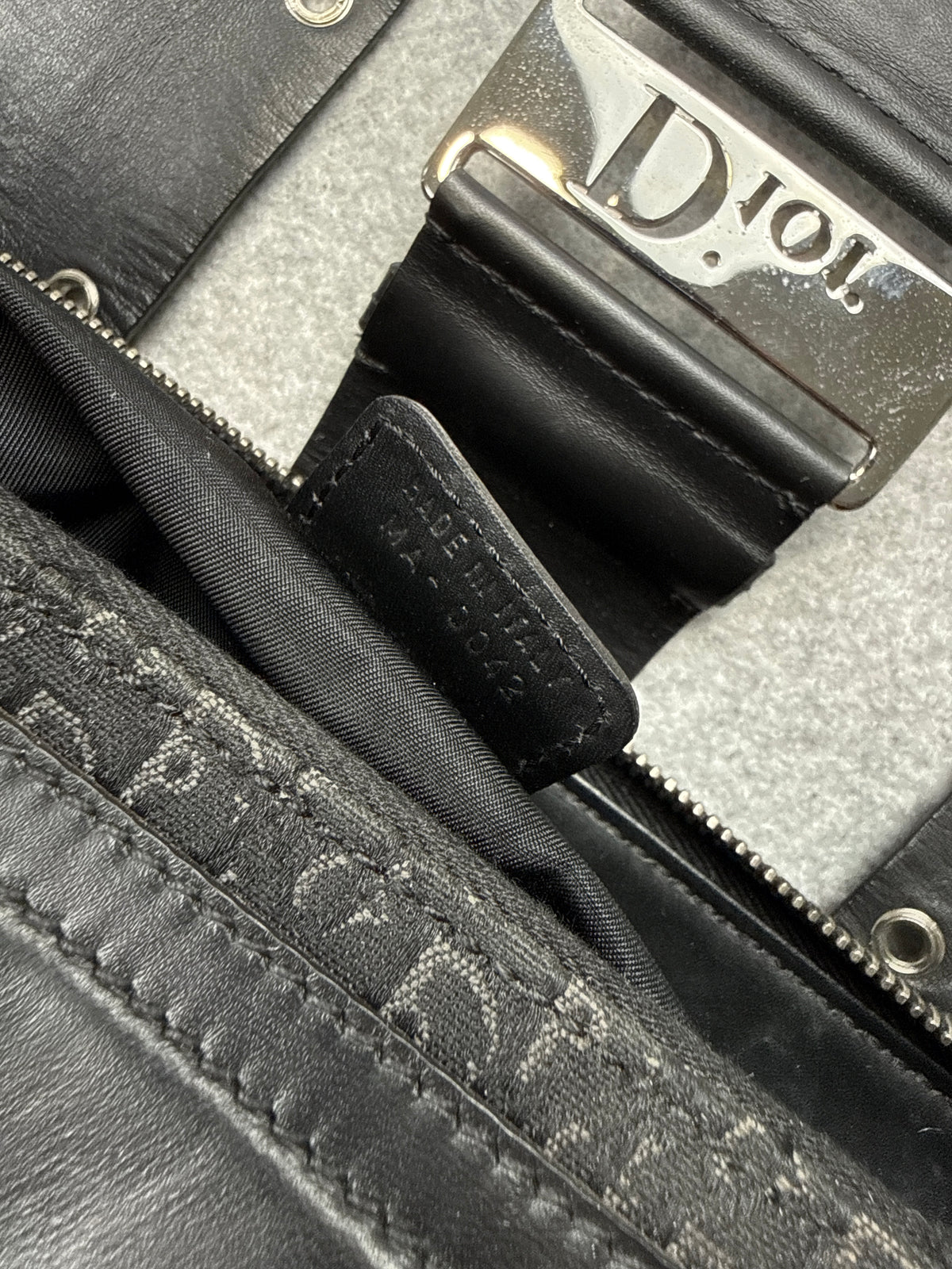 Vintage Dior Street Chic Tote Trotter Bag Black