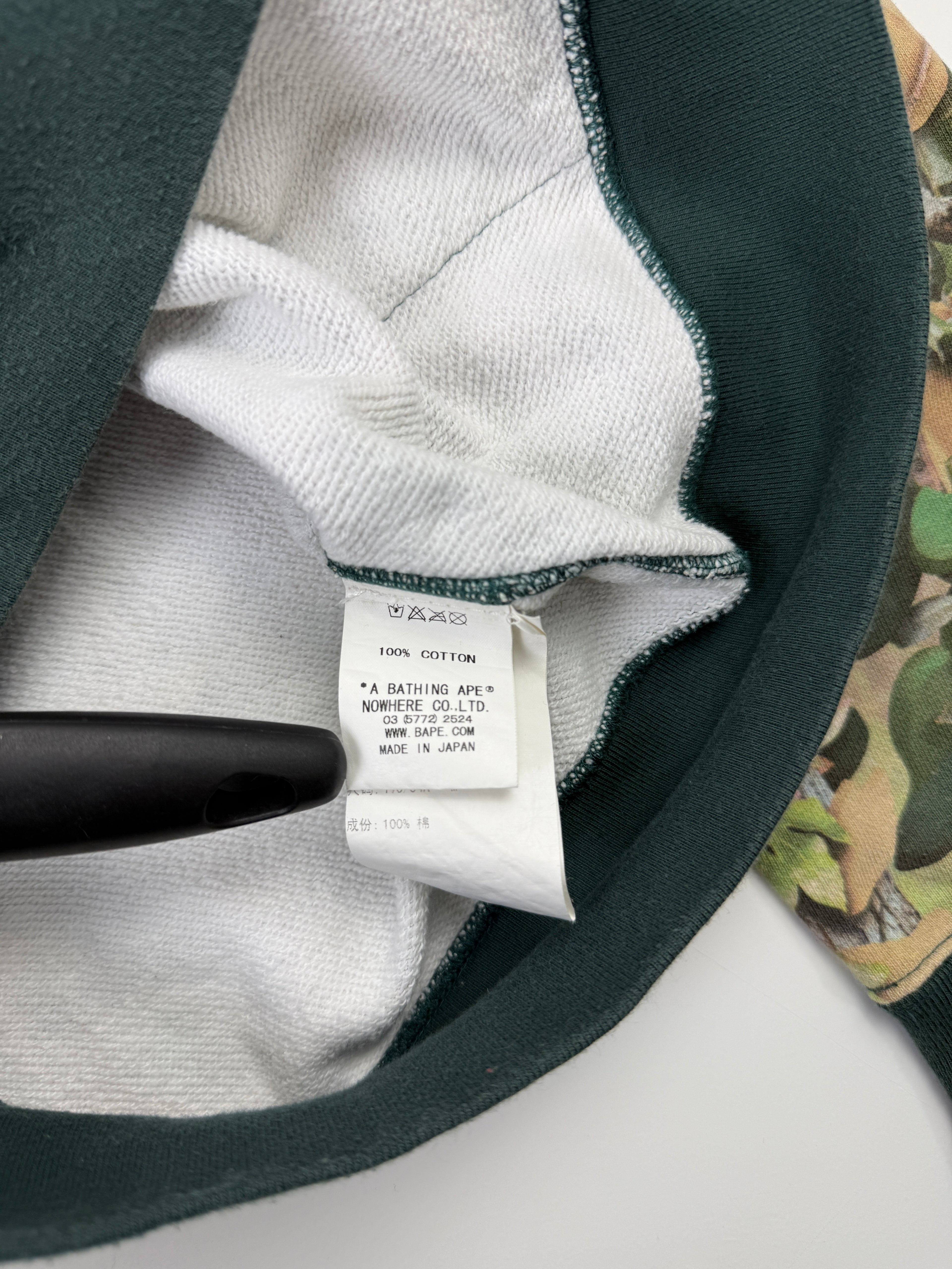 BAPE Village Camo Full Zip Up Hoodie Green (USED)