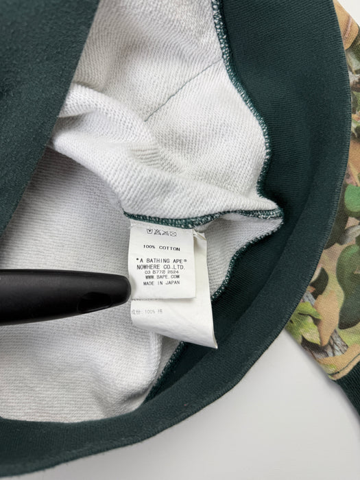 BAPE Village Camo Full Zip Up Hoodie Green (USED) | Vitnage Clothing Store Canada