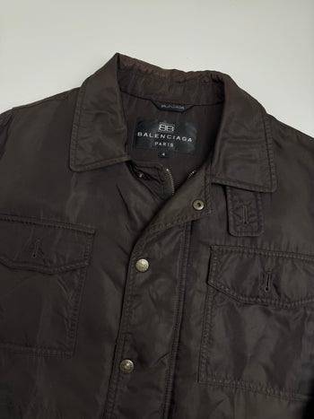 Vintage Balenciaga Paris Nylon Chore Jacket Brown