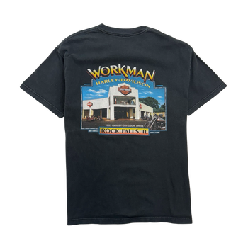 Vintage '02 Workman Harley Davidson Tee Black