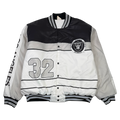 Vintage Los Angeles Raiders Badgetti Design Satin Bomber Jacket