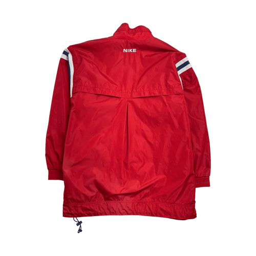 Vintage 90s Nike Basketball Windbreaker Jacket Red | Vintage Clothing Store Canada