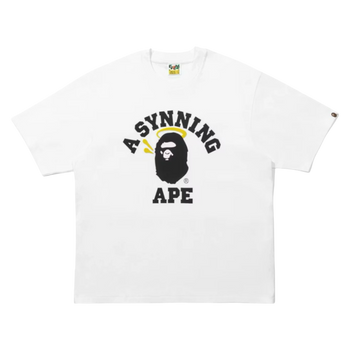 BAPE x Spotify x Central Cee College Relaxed Fit Tee White