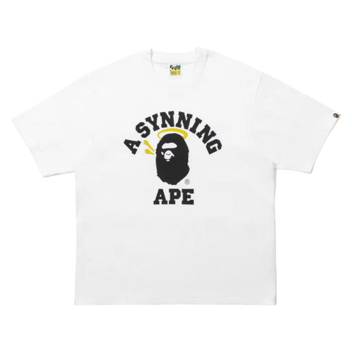 BAPE x Spotify x Central Cee College Relaxed Fit Tee White | Vitnage Clothing Store Canada