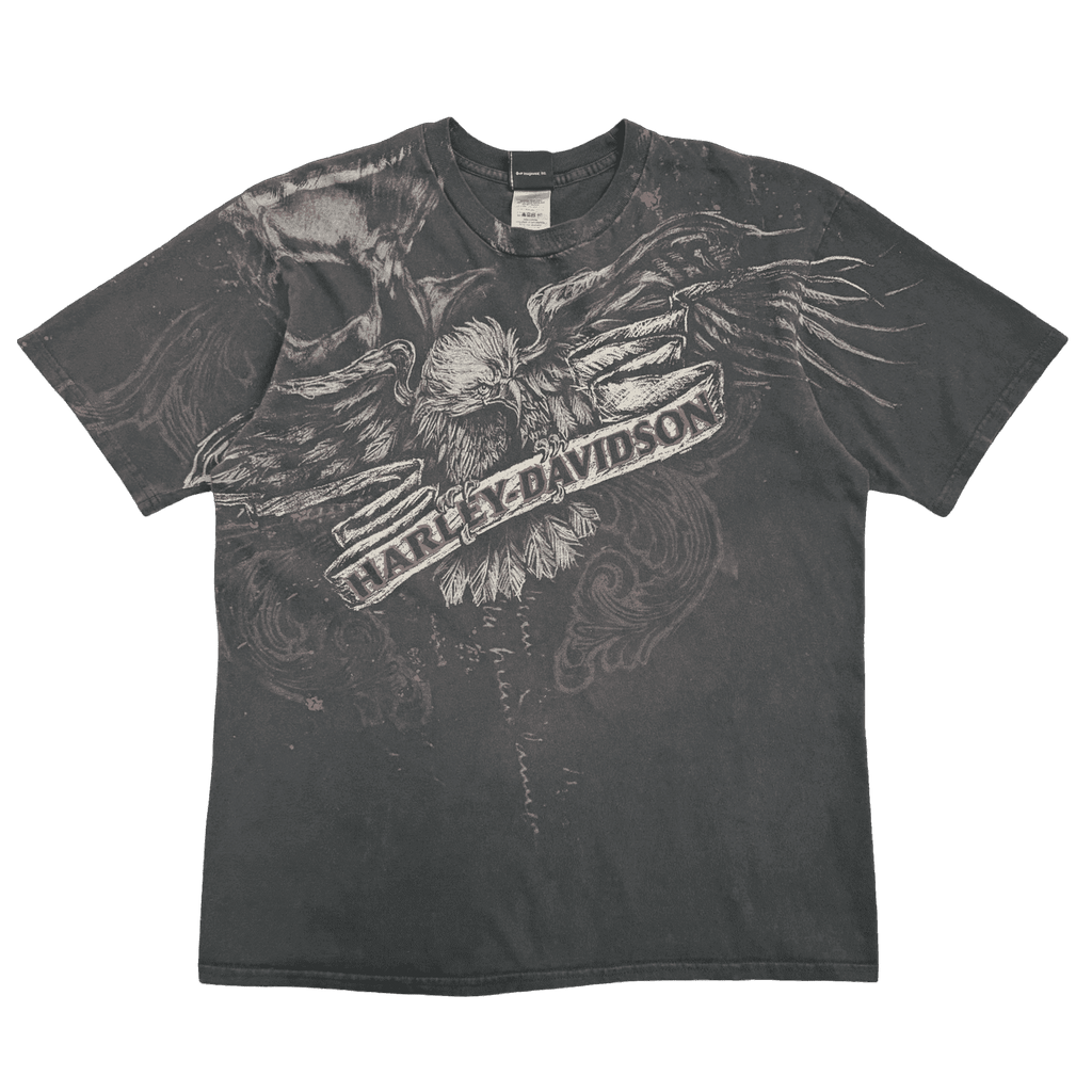 Vintage Y2K Harley Davidson Orlando Tee Black