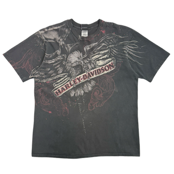 Vintage Y2K Harley Davidson Orlando Tee Black