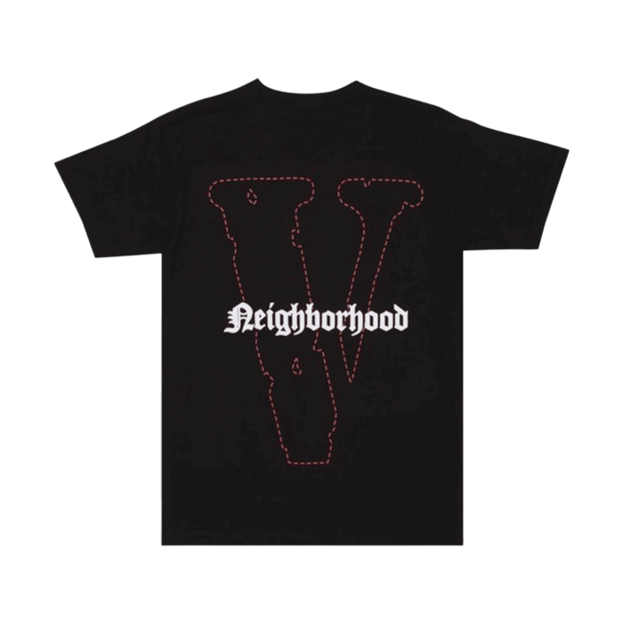 Vlone x Neighbourhood Skull Tee Black/Red | Vitnage Clothing Store Canada