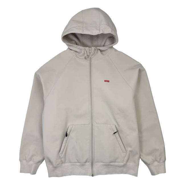Supreme Windstopper Zip Up Hooded Sweatshirt Cream (USED)