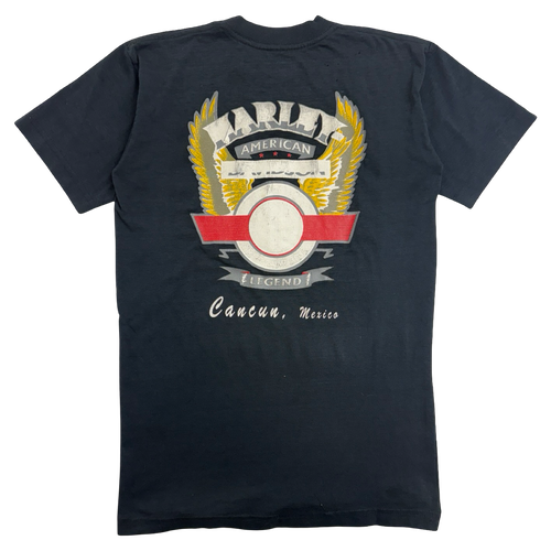 Vintage Harley Davidson American Legend Cancun Tee Black | Vintage Clothing Store Canada